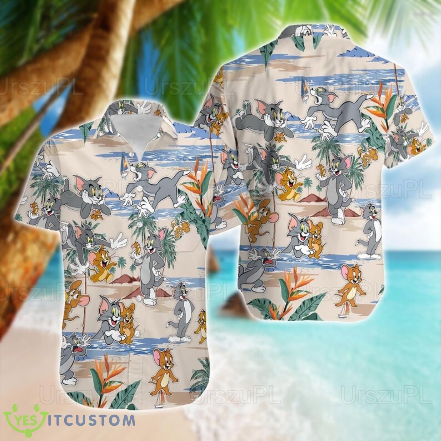Tom And Jerry Hawaiian Shirt 2 Tom And Jerry Hawaiian Shirt Product Photo 1