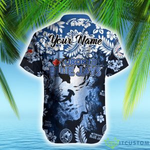 Toronto Blue Jays MLB Hawaiian Shirt Ocean Hibiscus Custom Name For Fans Gift 4 Toronto Blue Jays MLB Hawaiian Shirt Ocean Hibiscus Custom Name For Fans Gift - Toronto Blue Jays MLB Hawaiian Shirt_2