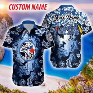 Toronto Blue Jays MLB Hawaiian Shirt Ocean Hibiscus Custom Name For Fans Gift 5 Toronto Blue Jays MLB Hawaiian Shirt Ocean Hibiscus Custom Name For Fans Gift - Toronto Blue Jays MLB Hawaiian Shirt_3