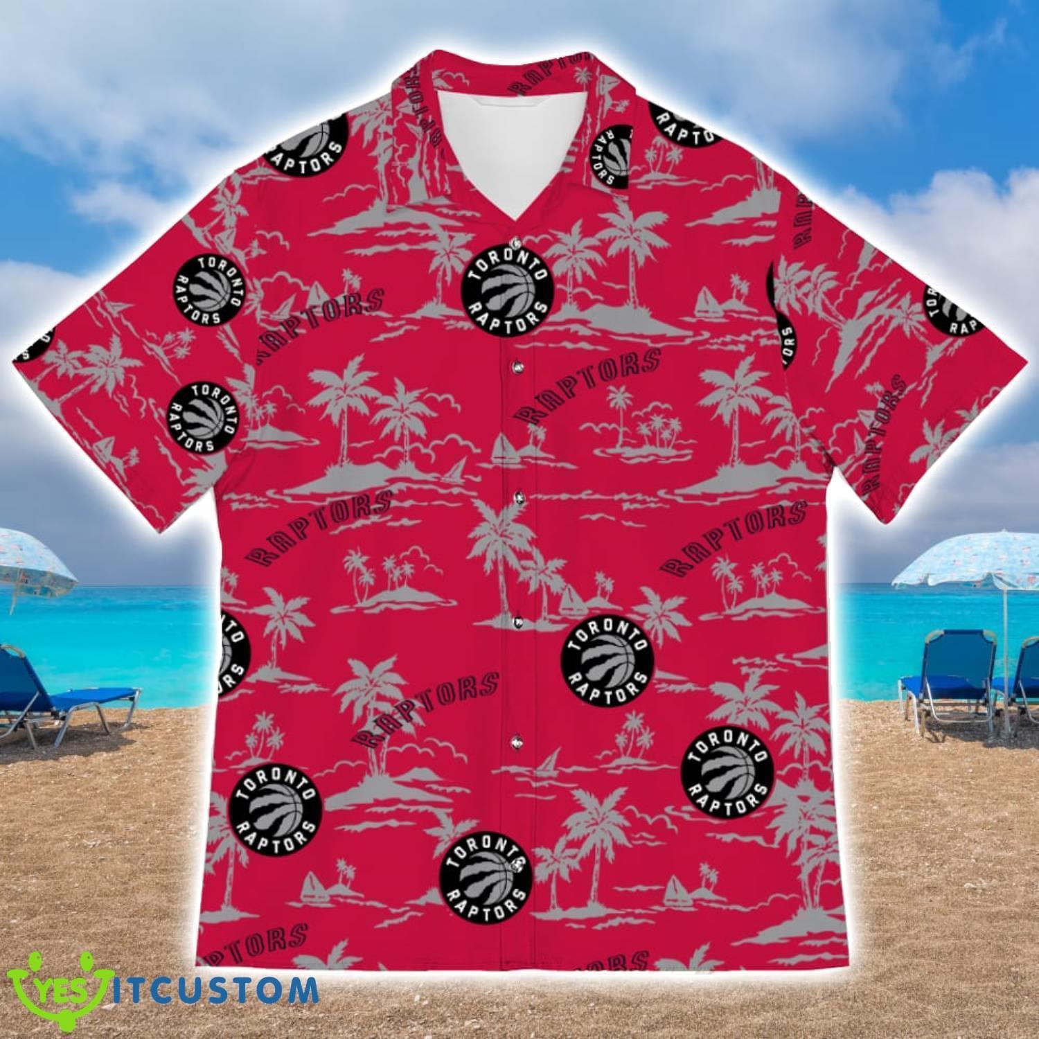 Toronto Raptors Island Pattern Tree All Over Printed 3D Hawaiian Shirt Summer Gift 2 Toronto Raptors Island Pattern Tree All Over Printed 3D Hawaiian Shirt Summer Gift Product Photo 2