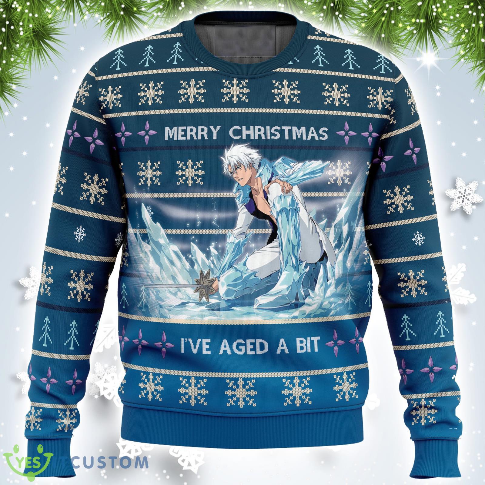 Toshiro Hitsugaya Bleach Thousand-Year Blood War Xmas Ugly Christmas Sweater Christmas Gift For Men And Women Product Photo 1