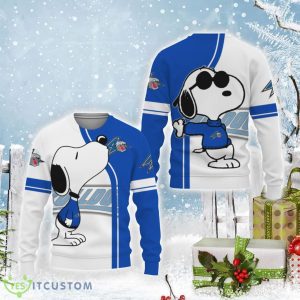 UNC Asheville Bulldogs Cool Snoopy 3D Sweater Christmas Gift For Men And Women Product Photo 1