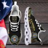 US Veteran Military Ranks, Veteran Ranks Camo Style Max Soul Shoes Custom Name Product Photo 1