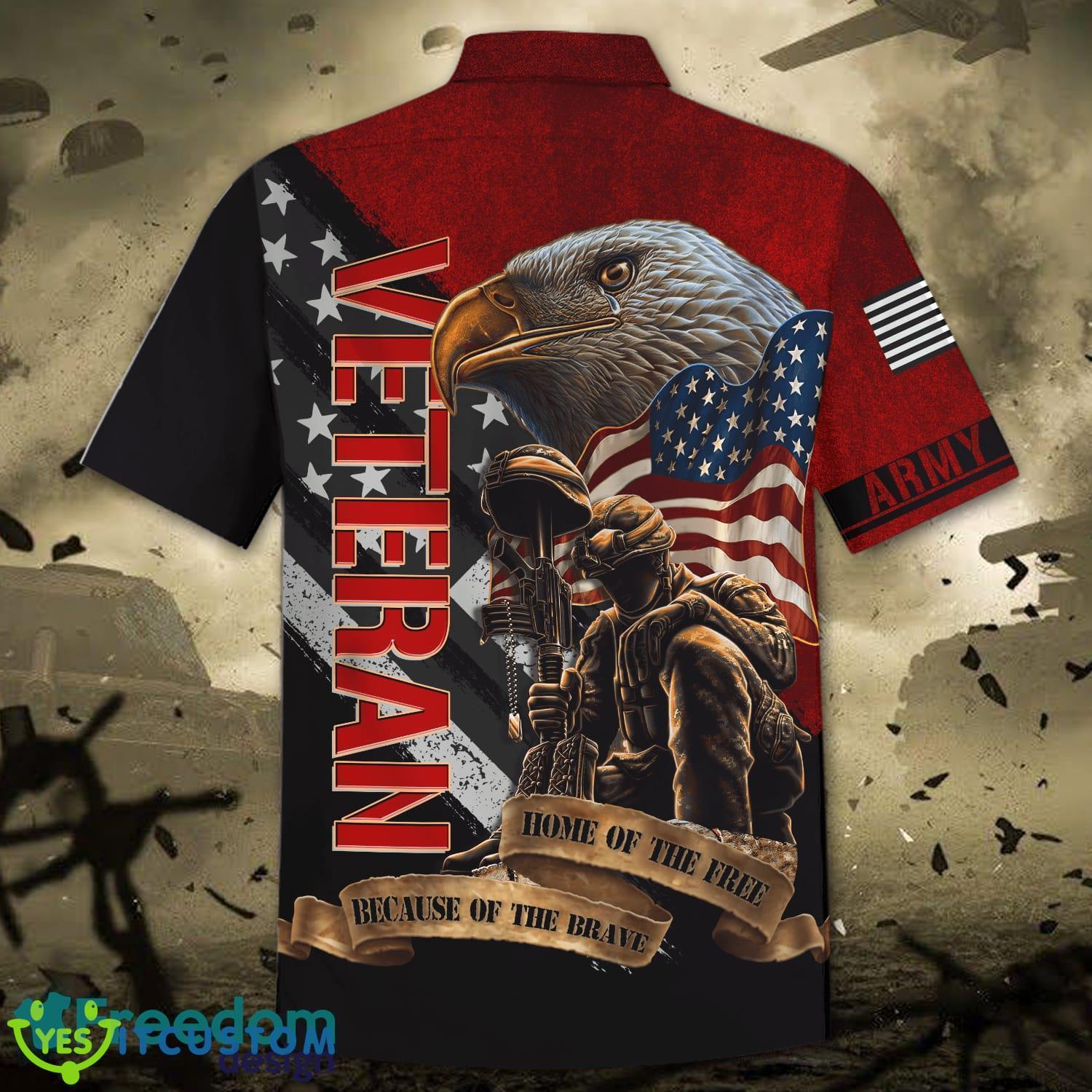 US Veteran Soldiers' Noble Duty Home Of The Free Because Of The Brave Hawaiian Shirt And Short Set 7 US Veteran Soldiers