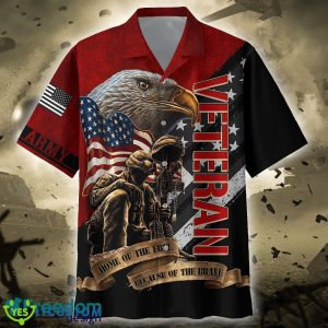 US Veteran Soldiers' Noble Duty Home Of The Free Because Of The Brave Hawaiian Shirt And Short Set - US Veteran - Home Of The Free Because Of The Brave_1