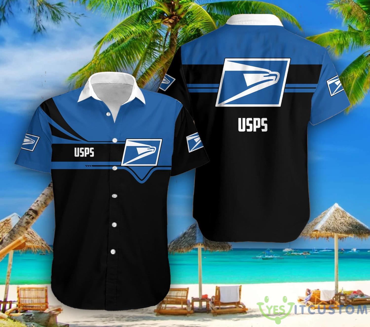 Usps All Over Printed 3D Hawaiian Shirt 2 Usps All Over Printed 3D Hawaiian Shirt Product Photo 1