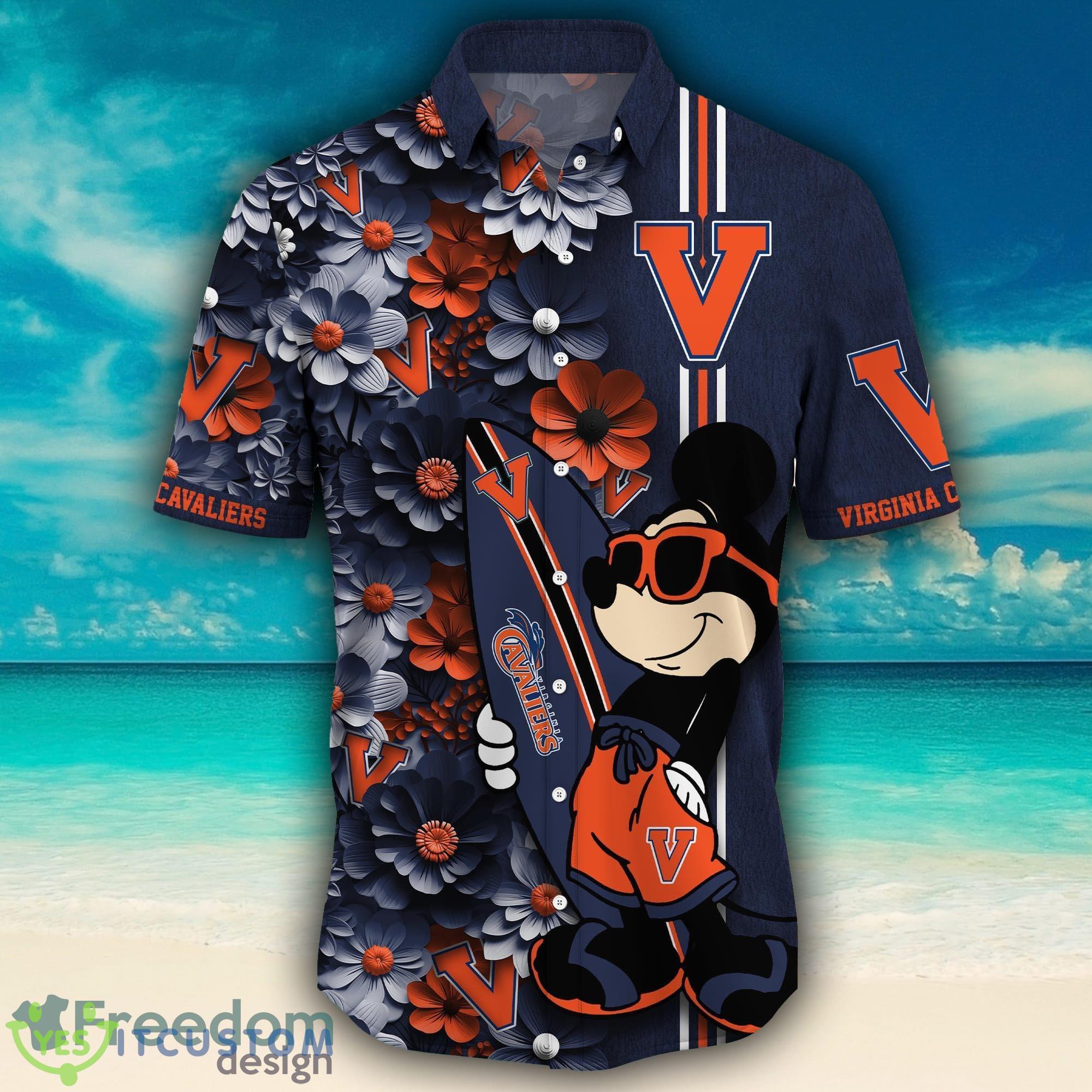 Virginia Cavaliers Surfboard Parttern Mickey Mouse Flower Hawaiian Shirt 7 Virginia Cavaliers Surfboard Parttern Mickey Mouse Flower Hawaiian Shirt - Virginia Cavaliers Surfboard Parttern Mickey Mouse Hawaiian Shirt Photo 3