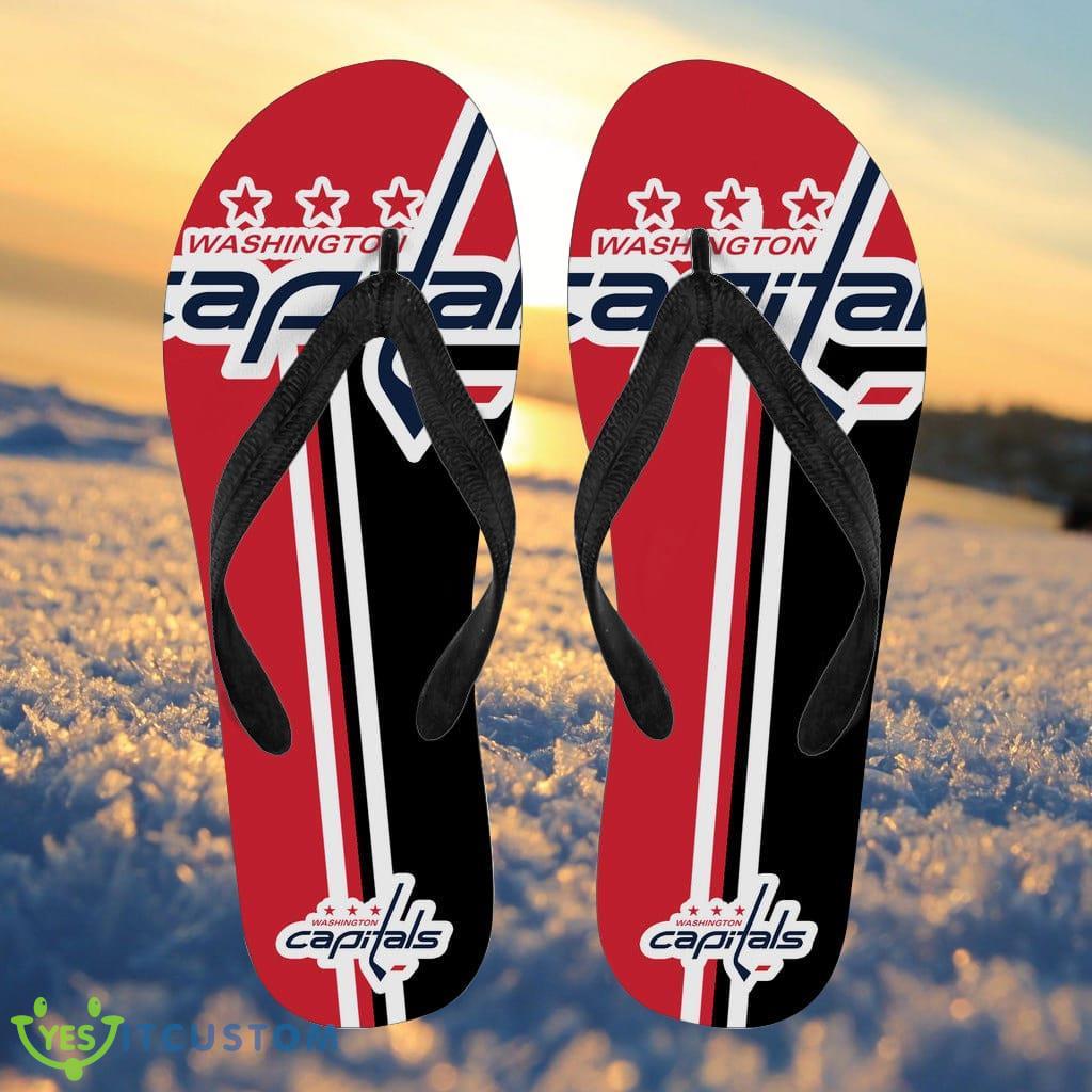 Washington Capitals Fan Gift Two Main Colors Flip Flops 3 Washington Capitals Fan Gift Two Main Colors Flip Flops Product Photo 1