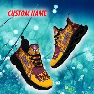 Washington Commanders Comfort Custom Name Chunky Sneaker AOP Gift Fans Max Soul Shoes - Washington Commanders Max Soul Sneaker NFL photo 1