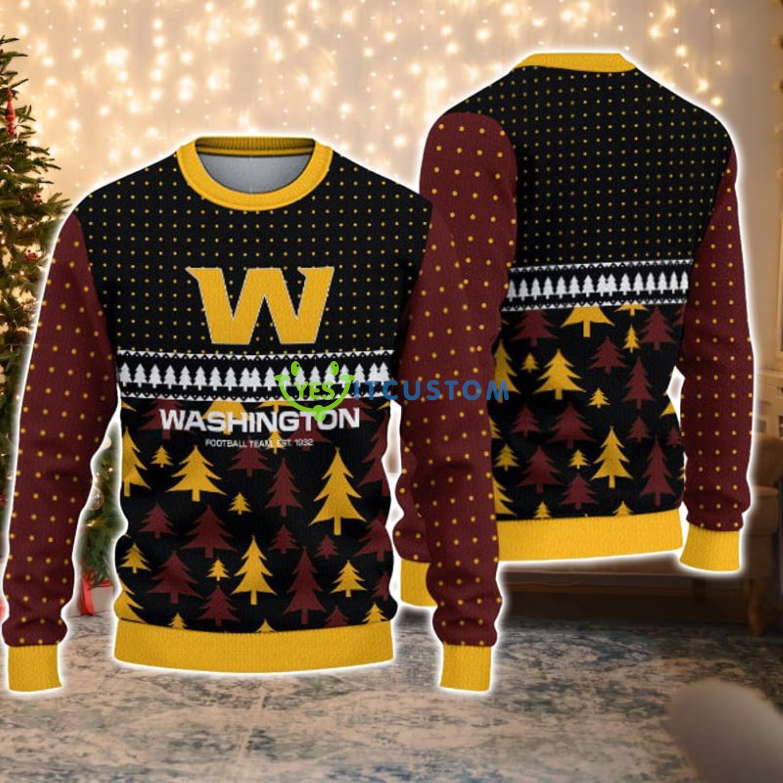 Washington Commanders Cool Christmas Gift Ugly Christmas Sweater 3 Washington Commanders Cool Christmas Gift Ugly Christmas Sweater Product Photo 1