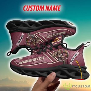 Washington Commanders Design Custom Name Chunky Sneaker AOP Gift Fans Max Soul Shoes - Washington Commanders Max Soul Sneaker NFL photo 4