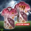 Washington Commanders NFL Surfboard Logo Flip Flops Personalized Hawaiian Shirt - Washington Commanders NFL Surfboard Logo Flip Flops Personalized Hawaiian Shirt