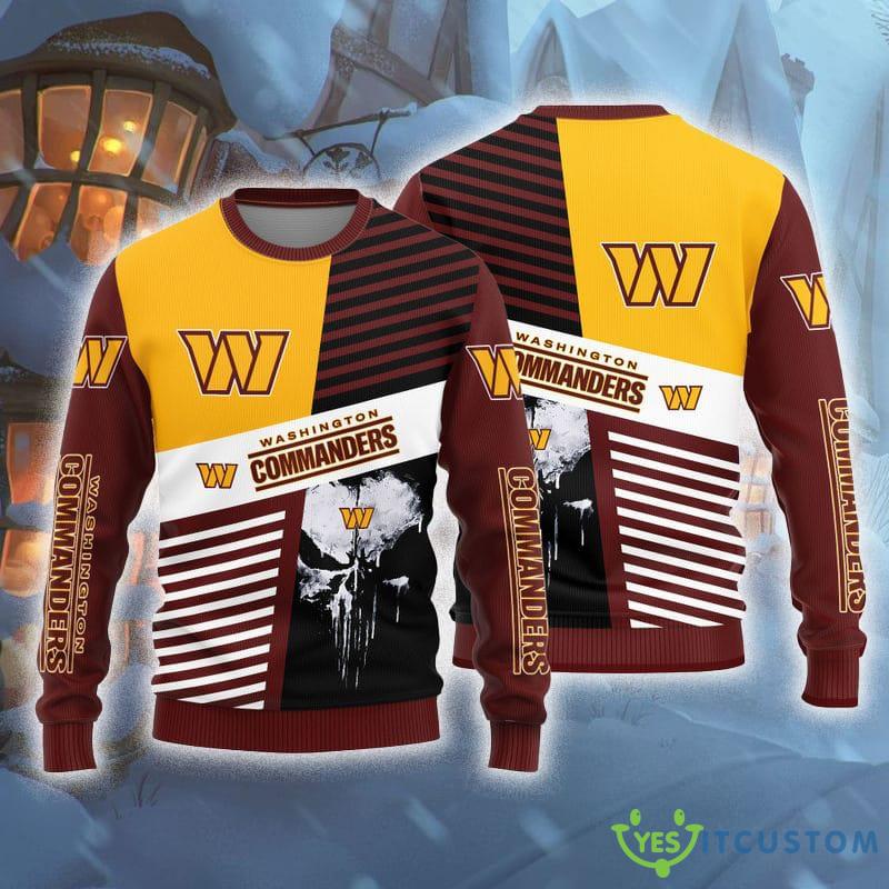 Washington Commanders Skull Ugly Sweater Fans Christmas Gift Sweatshirt For Men Women 3 Washington Commanders Skull Ugly Sweater Fans Christmas Gift Sweatshirt For Men Women - Washington Commanders Skull Ugly Sweater Fans Christmas Gift Sweatshirt For Men Women