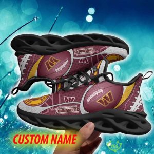 Washington Commanders Urban Custom Name Chunky Sneaker AOP Gift Fans Max Soul Shoes - Washington Commanders Max Soul Sneaker NFL photo 2