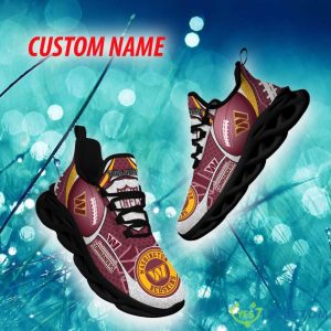 Washington Commanders Urban Custom Name Chunky Sneaker AOP Gift Fans Max Soul Shoes - Washington Commanders Max Soul Sneaker NFL photo 1