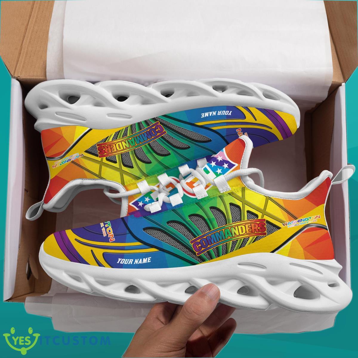 Washington Football NFL Clunky Max Soul Shoes Custom Name 6 Washington Football NFL Clunky Max Soul Shoes Custom Name Product Photo 2