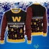 Washington Football Team Ugly Christmas Sweater Knitted Starry Knitted Gift For Fans - Washington Football Team Ugly Christmas Sweater Knitted Starry Knitted Gift For Fans