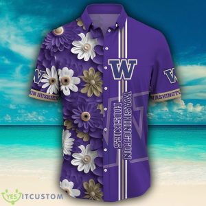 Washington Huskies NCAA Flower Logo Colorful Hawaiian Shirt 4 Washington Huskies NCAA Flower Logo Colorful Hawaiian Shirt - Washington Huskies NCAA Flower Logo Coloful Hawaiian Shirt Photo 4