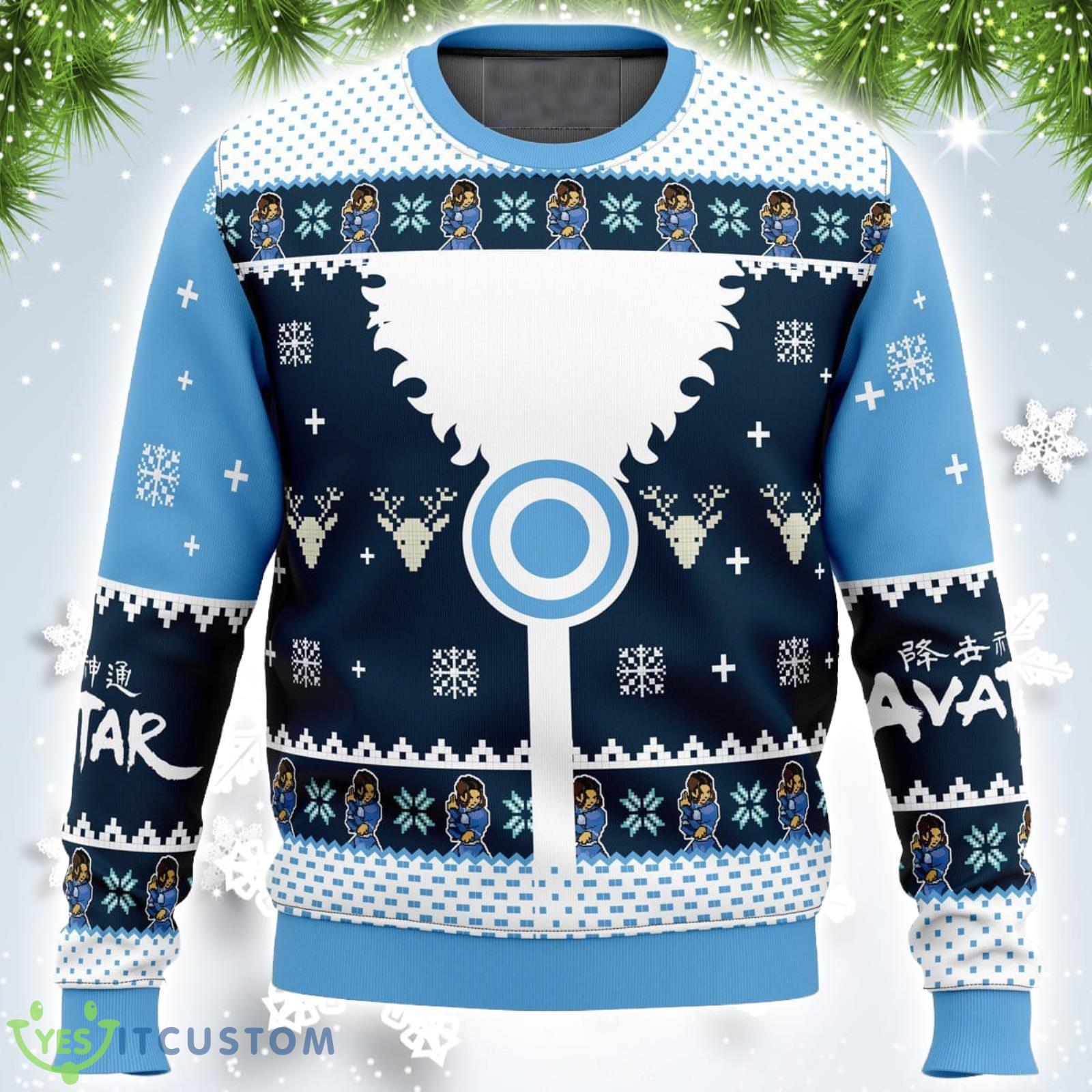 Waterbenders Water Tribe Avatar Xmas Ugly Christmas Sweater Christmas Gift For Men And Women Product Photo 1