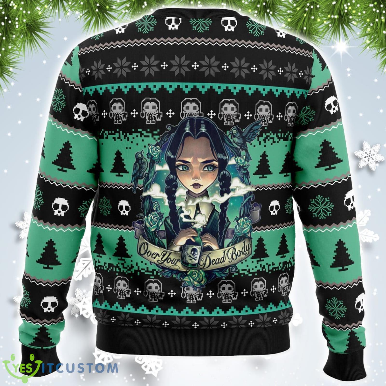 Wednesday Addams Xmas Ugly Christmas Sweater Christmas Gift For Men And Women 6 Wednesday Addams Xmas Ugly Christmas Sweater Christmas Gift For Men And Women Product Photo 2