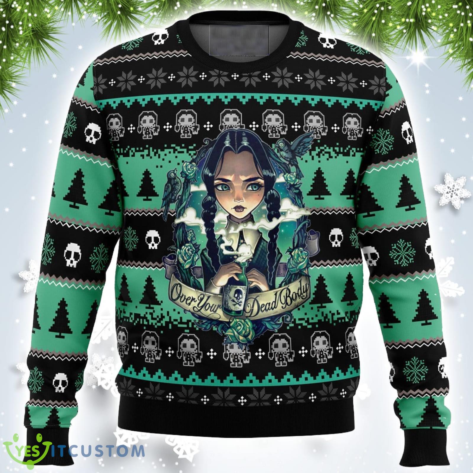 Wednesday Addams Xmas Ugly Christmas Sweater Christmas Gift For Men And Women Product Photo 1