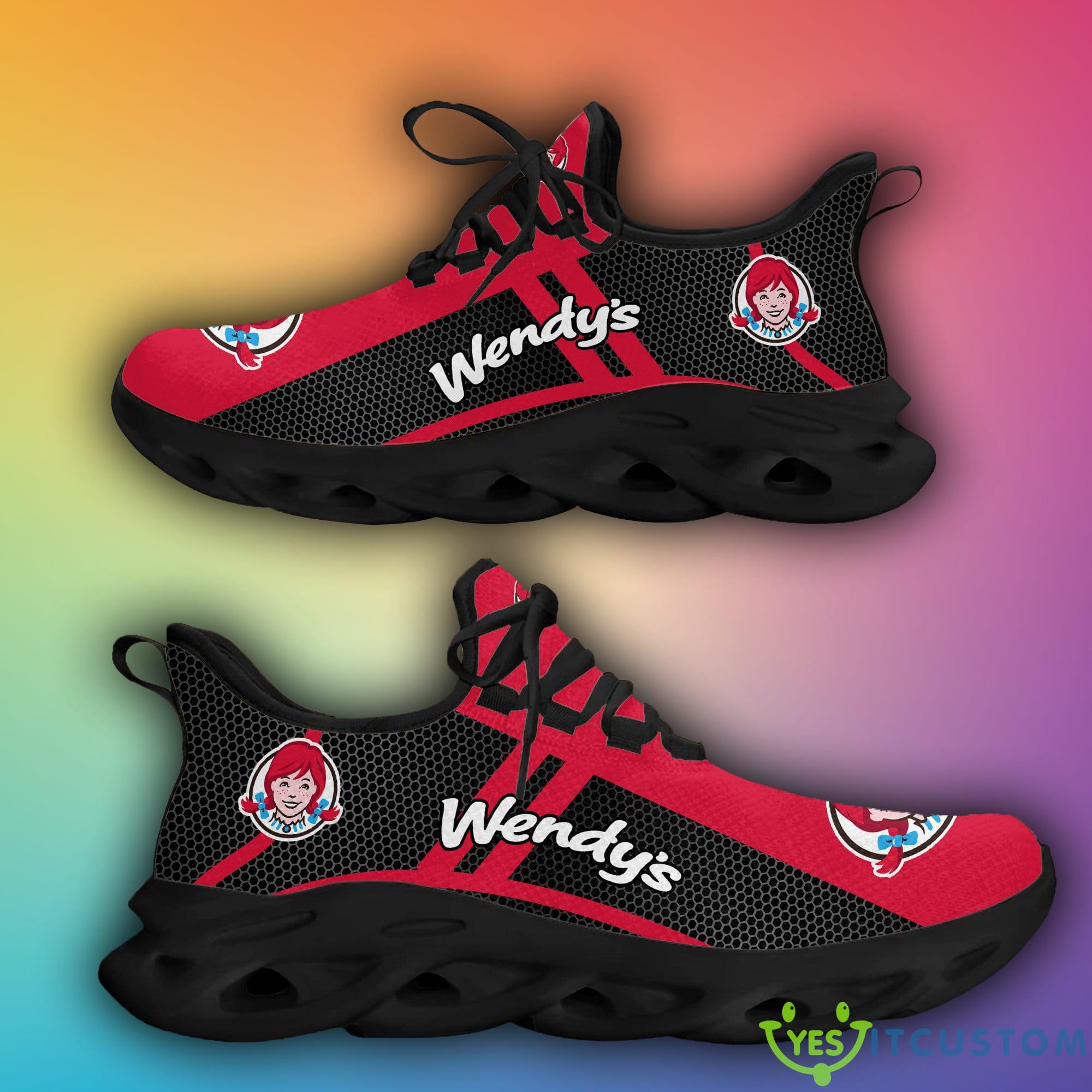 WENDY'S Logo Chunky Sneakers Statement Max Soul Shoes Gift For Men Women - WENDY'S Big Logo Max Soul Shoes For Fans_1