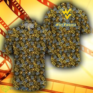 West Virginia Mountaineers Film Pattern Hawaiian Shirt For Men And Women - West Virginia Mountaineers Film Pattern Hawaiian Shirt For Men And Women Photo 2