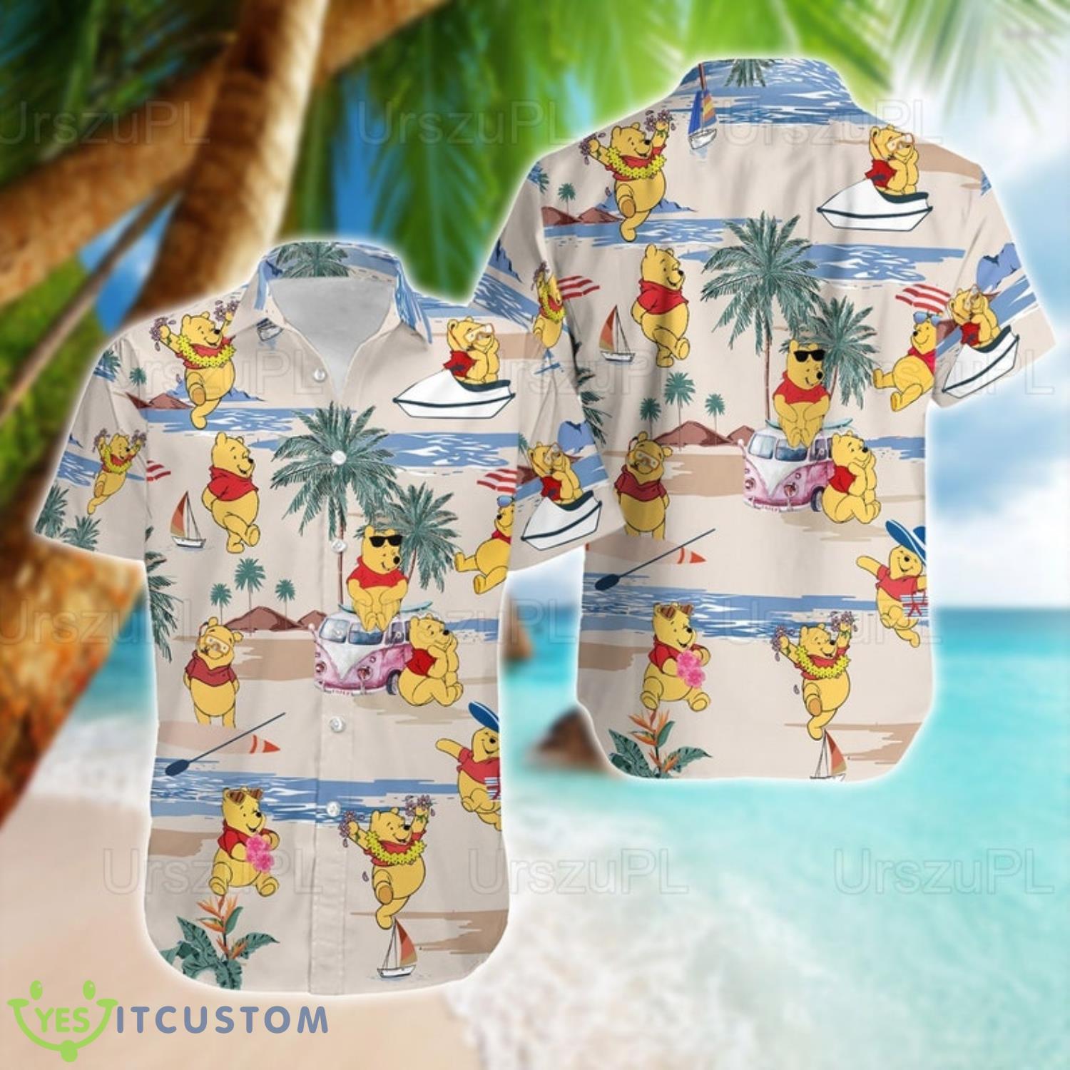 Winnie The Pooh Shirt, Pooh Bear Hawaiian Shirt Product Photo 1