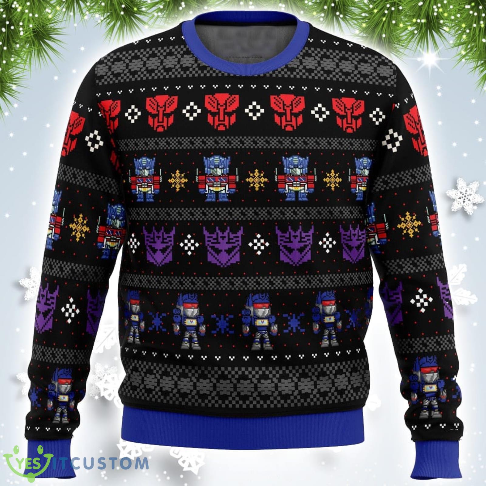 Xmas in Disguise Transformers Xmas Ugly Christmas Sweater Christmas Gift For Men And Women Product Photo 1