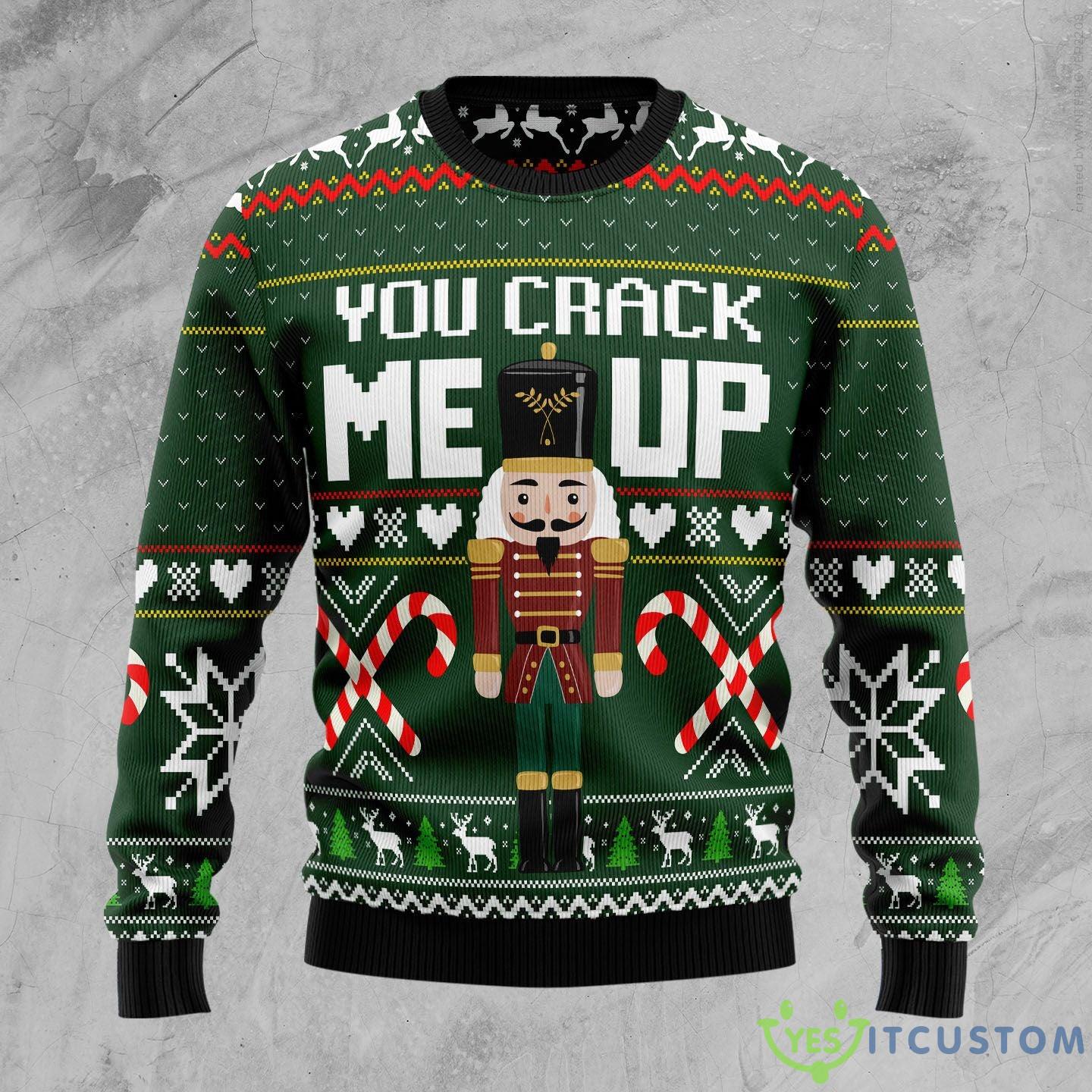 You Crack Me Up Nutcracker Ugly Christmas Sweater Gift Men Women - You Crack Me Up Nutcracker Ugly Christmas Sweater Gift Men Women_1