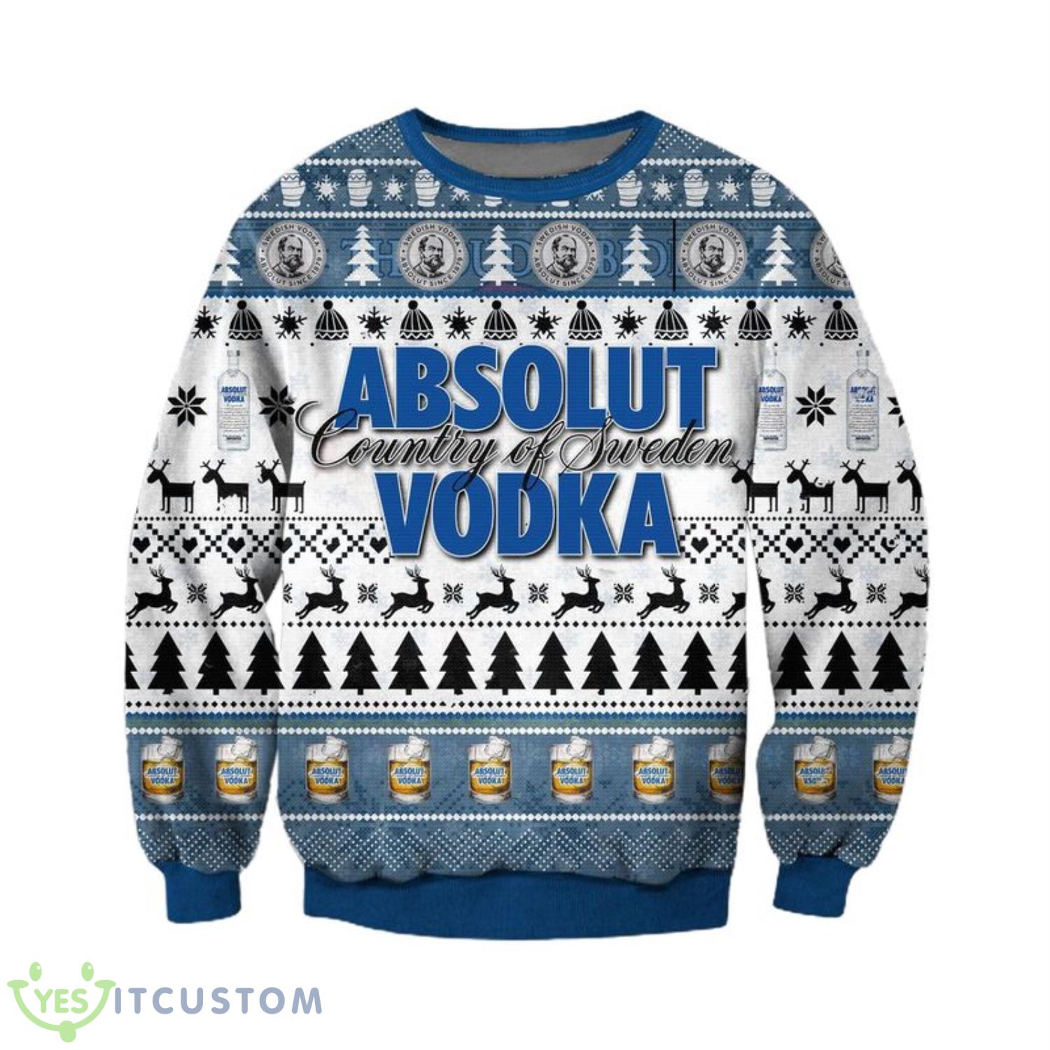 Absolut Vodka Ugly Christmas Sweater Christmas Gift For Men And Women 3 Absolut Vodka Ugly Christmas Sweater Christmas Gift For Men And Women Product Photo 1