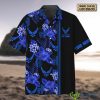 Air Force Veteran Hawaiian Shirt Flowers Camo Blue Island Personalized Gift For Men And Women - Air Force Veteran Hawaiian Shirt Flowers Camo Blue Island Personalized Gift For Men And Women