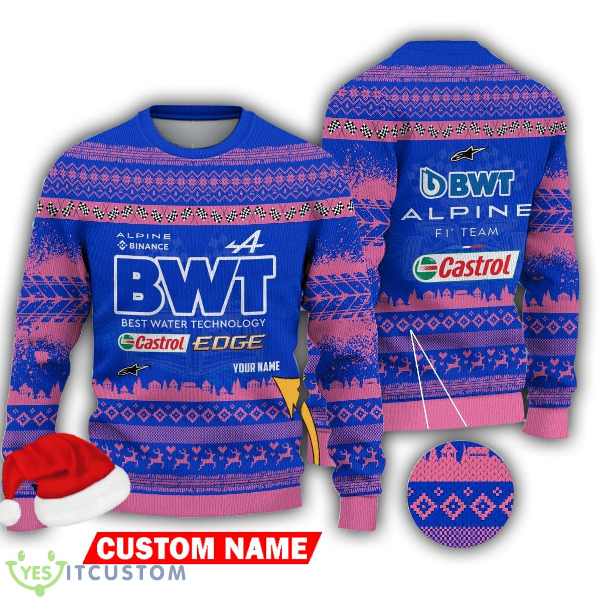 Alpine F1 Team Custom Name Ugly Sweater Gift For Christmas 3 Alpine F1 Team Custom Name Ugly Sweater Gift For Christmas - Alpine F1 Team Custom Name Ugly Sweater Gift For Christmas