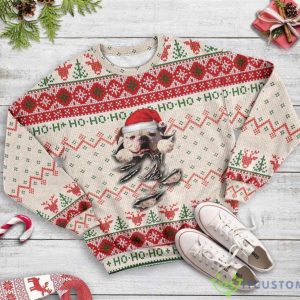 American Bulldog Scratch Ugly Christmas Sweater Product Photo 2