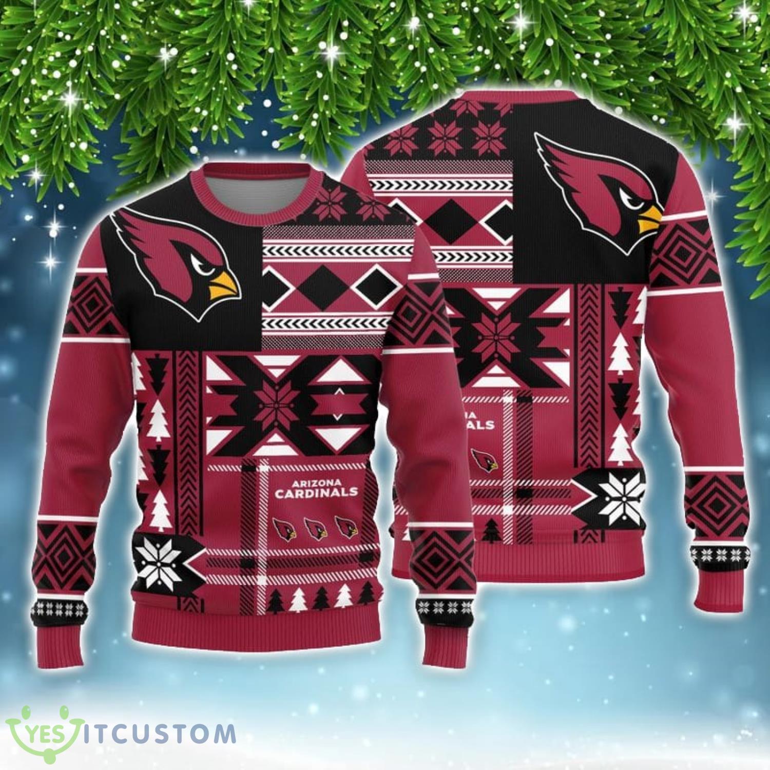 Arizona Cardinals Christmas Snowflakes Pattern Limited Edition All Over Printed 3D Sweater Christmas Gift 3 Arizona Cardinals Christmas Snowflakes Pattern Limited Edition All Over Printed 3D Sweater Christmas Gift Product Photo 1