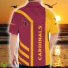 Arizona Cardinals Hibiscus 3D Hawaiian Shirt Best For Fans Beach Gift For Men And Women - Arizona Cardinals Short Sleeve Button Shirt Limited Edition_2