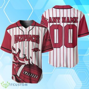 Arkansas Razorbacks BaseBall Jersey Custom Number And Name Product Photo 1