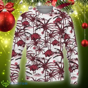 Arkansas Razorbacks Champions Sports Coconut Patterns 2023 Knitted Christmas Sweater Gift Holidays - Arkansas Razorbacks Champions Sports Hawaiian Coconut Patterns Shirt 2023-3D Sweatshirt_3