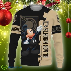 Army Black Knights Mickey Mouse Champions Football Ugly Christmas Sweater AOP Gift Holidays - Army Black Knights Mickey Mouse Champions Football-3D Sweatshirt_3