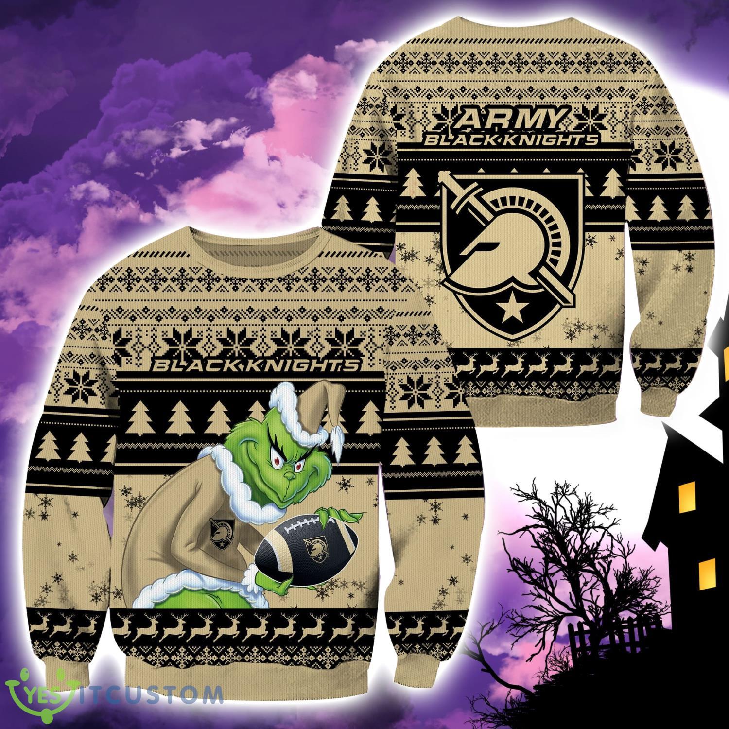 Army Black Knights NCAA Grinch Hug Logo Ugly Christmas Sweater Special Christmas Gift For Fans 3 Army Black Knights NCAA Grinch Hug Logo Ugly Christmas Sweater Special Christmas Gift For Fans Product Photo 1