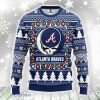 Atlanta Braves Grateful Dead Ugly Christmas Sweater Xmas Christmas Holiday Gift For Fans Product Photo 1