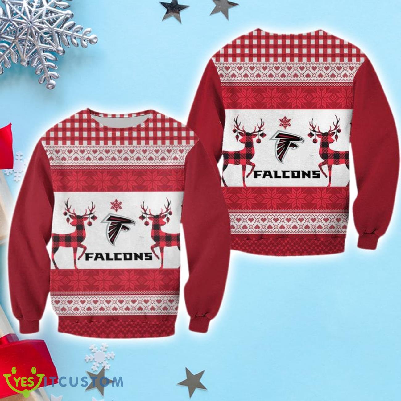 Atlanta Falcons Christmas Sweatshirt 3 Atlanta Falcons Christmas Sweatshirt Product Photo 1
