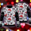 Atlanta Falcons Logo Skull Candy Cane Pattern Black Knitted Christmas Sweater AOP - Atlanta Falcons Logo Skull Candy Cane Pattern Black Knitted Christmas Sweater AOP