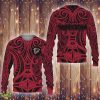 Atlanta Falcons Polynesian Tattoo Ugly Christmas AOP Sweater - Atlanta Falcons Polynesian Tattoo Ugly Christmas AOP Sweater