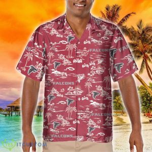 Atlanta Falcons Premium 3D Hawaiian Shirt Best For Fans Beach Gift For Men And Women - Atlanta Falcons Tropical AOP Pocket Hawaiian Shirt_3