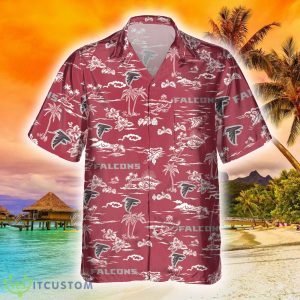 Atlanta Falcons Premium 3D Hawaiian Shirt Best For Fans Beach Gift For Men And Women - Atlanta Falcons Tropical AOP Pocket Hawaiian Shirt_1