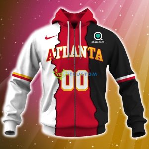 Atlanta Hawks NBA 3D Hoodie Zip Hoodie For Fans Christmas All Over Printed Custom Number And Name - Atlanta Hawks NBA 3D Hoodie AOP_4