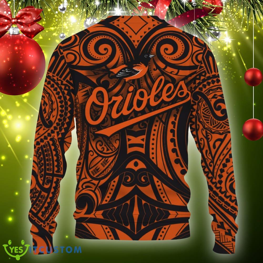 Baltimore Orioles Polynesian Tattoo Mix Teams Knitted Christmas Sweater Gift Holidays 6 Baltimore Orioles Polynesian Tattoo Mix Teams Knitted Christmas Sweater Gift Holidays - Baltimore Orioles Polynesian Tattoo Mix Teams-3D Sweatshirt_4