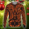 Baltimore Orioles Polynesian Tattoo Mix Teams Knitted Christmas Sweater Gift Holidays - Baltimore Orioles Polynesian Tattoo Mix Teams-3D Sweatshirt_3