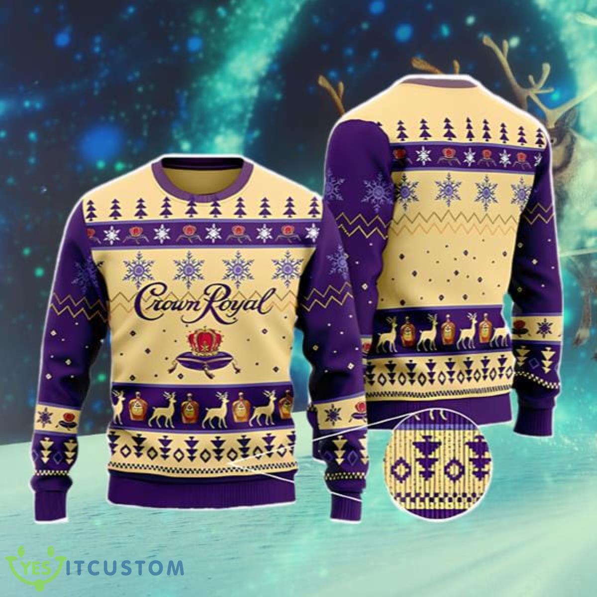 Basic Crown Royal Ugly Christmas Sweater Nice Gift For Everyone 3 Basic Crown Royal Ugly Christmas Sweater Nice Gift For Everyone Product Photo 1